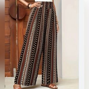 Wide Leg Rayon Pants